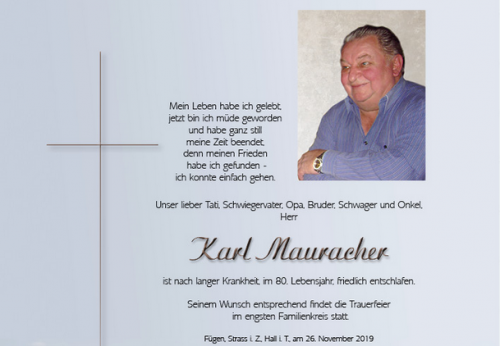 Karl Mauracher